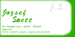 jozsef spett business card